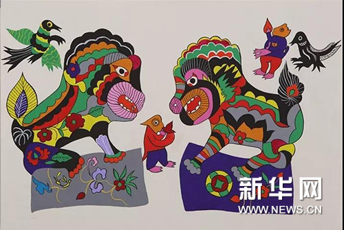 陕西省美术博物馆藏安塞农民画作品展