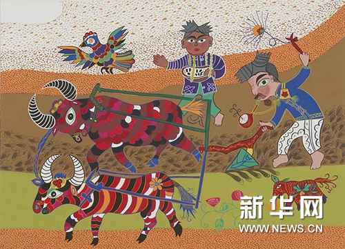 陕西省美术博物馆藏安塞农民画作品展