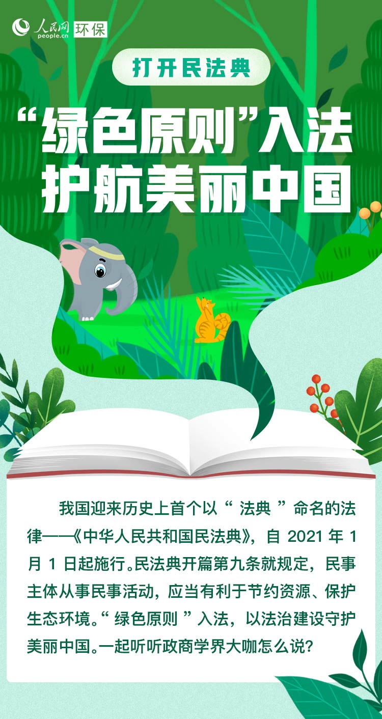 【打开民法典】“绿色原则”入法护航美丽中国