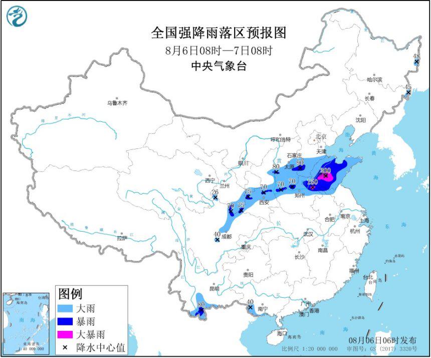 暴雨黄色预警：甘陕川云桂等地有大到暴雨
