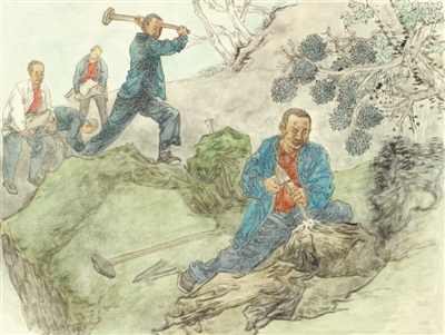 悬崖上凿开幸福路