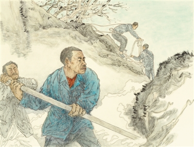 悬崖上凿开幸福路