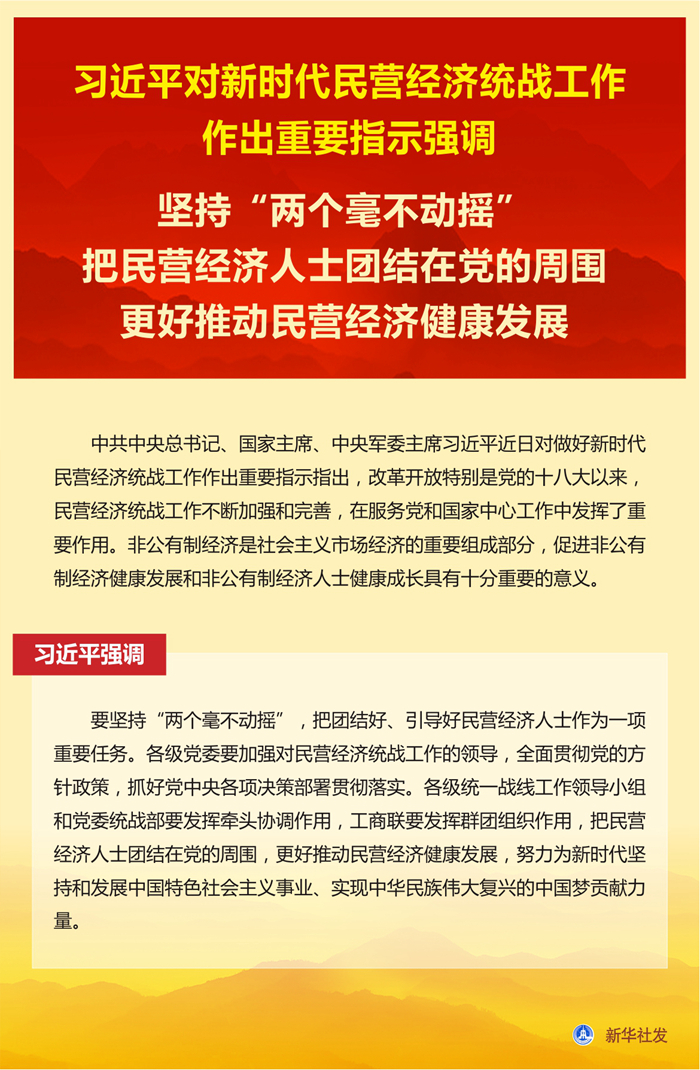 汪洋出席全国民营经济统战工作会议并讲话