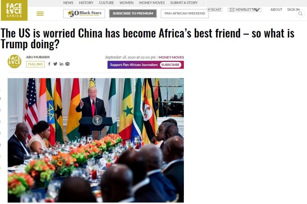 非洲媒体人吐槽：美国担心中国已成为非洲最好的朋友，那特朗普又在做什么？