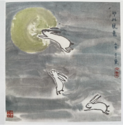 楚颜 千黛|庚子中秋双咏