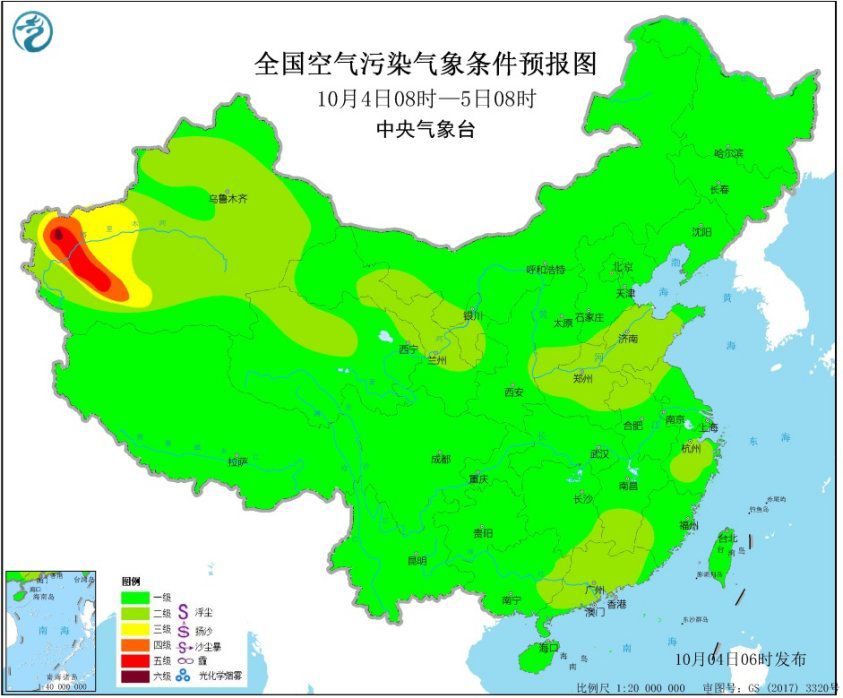 中央气象台:今明两日全国大部大气扩散条件较好