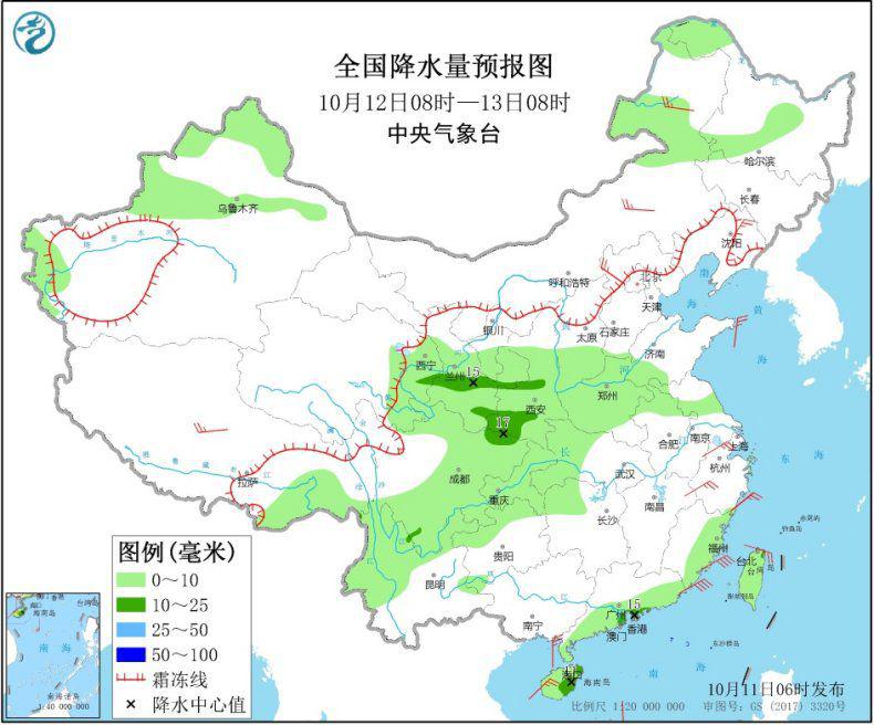冷空气将影响北方地区华北中南部有轻至中度霾