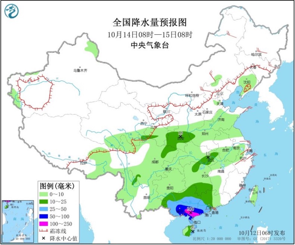 南海热带低压将发展加强华南南部将出现强降雨