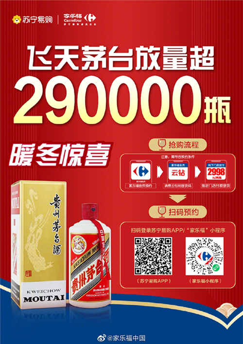 电商平台放量,1499元的飞天茅台好抢吗?