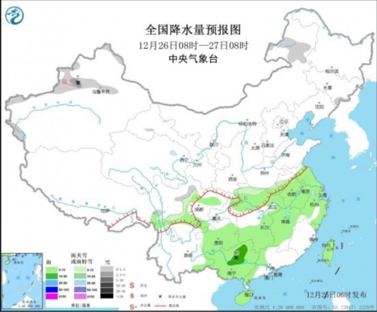 南方大部有弱降水过程华北中南部黄淮江淮等地有霾天气