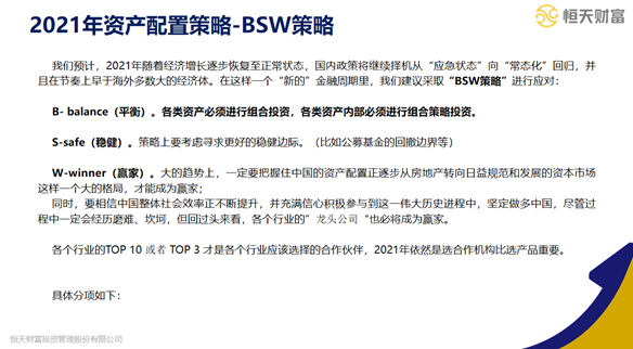 恒天财富研究院：坚定做多中国 港股可能会成为2021年权益投资的“黑马”