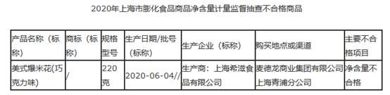 法优乐酸奶、九斗碗花椒油净含量不合格 开古茶叶过度包装