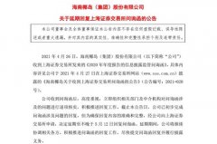 海南椰岛：延期回复上交所关于年度报告的问询函