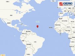 北大西洋发生5.3级地震 震源深度10千米