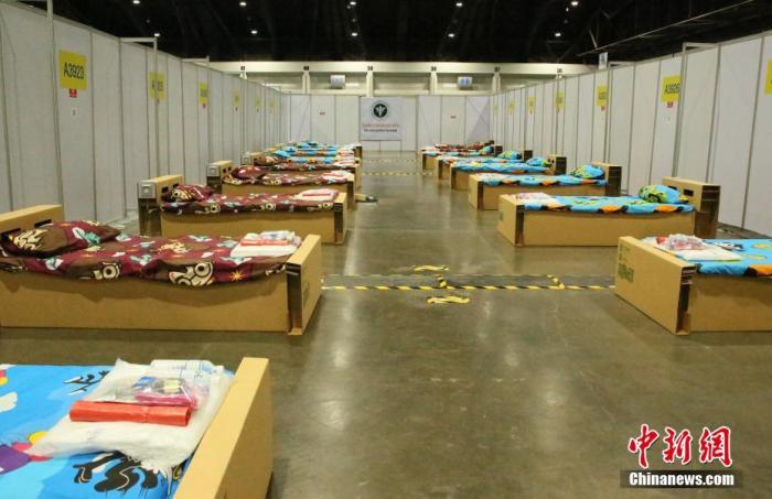 资料图：当地时间5月14日，位于曼谷近郊暖武里府的泰国最大方舱医院揭幕启用。 <a target='_blank' href='http://www.chinanews.com/'><p  align=