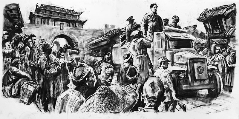 沈尧伊作品展亮相国家大剧院 “长征三部曲”重温历史