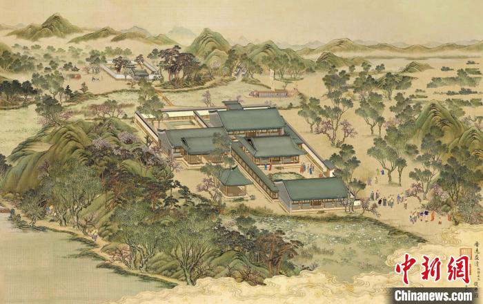 避暑山庄香远益清复原效果图承德市文物局和中央美术学院避暑山庄复原研究课题组制摄