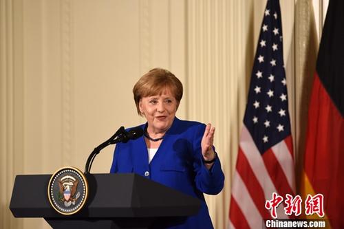 资料图：德国总理默克尔。<a target='_blank' href='http://www.chinanews.com/'><p  align=