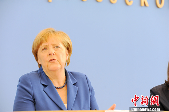 资料图：德国总理默克尔。 <a target='_blank' href='http://www.chinanews.com/'><p  align=